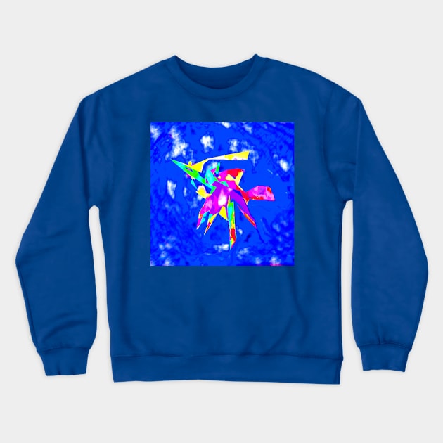 Abstract Colorful Mantis Shrimp Crewneck Sweatshirt by CarloVaro